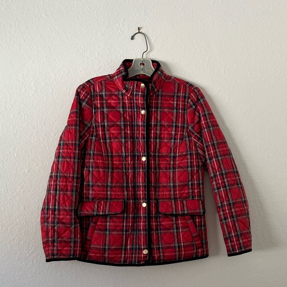 Red Plaid Talbots Jacket